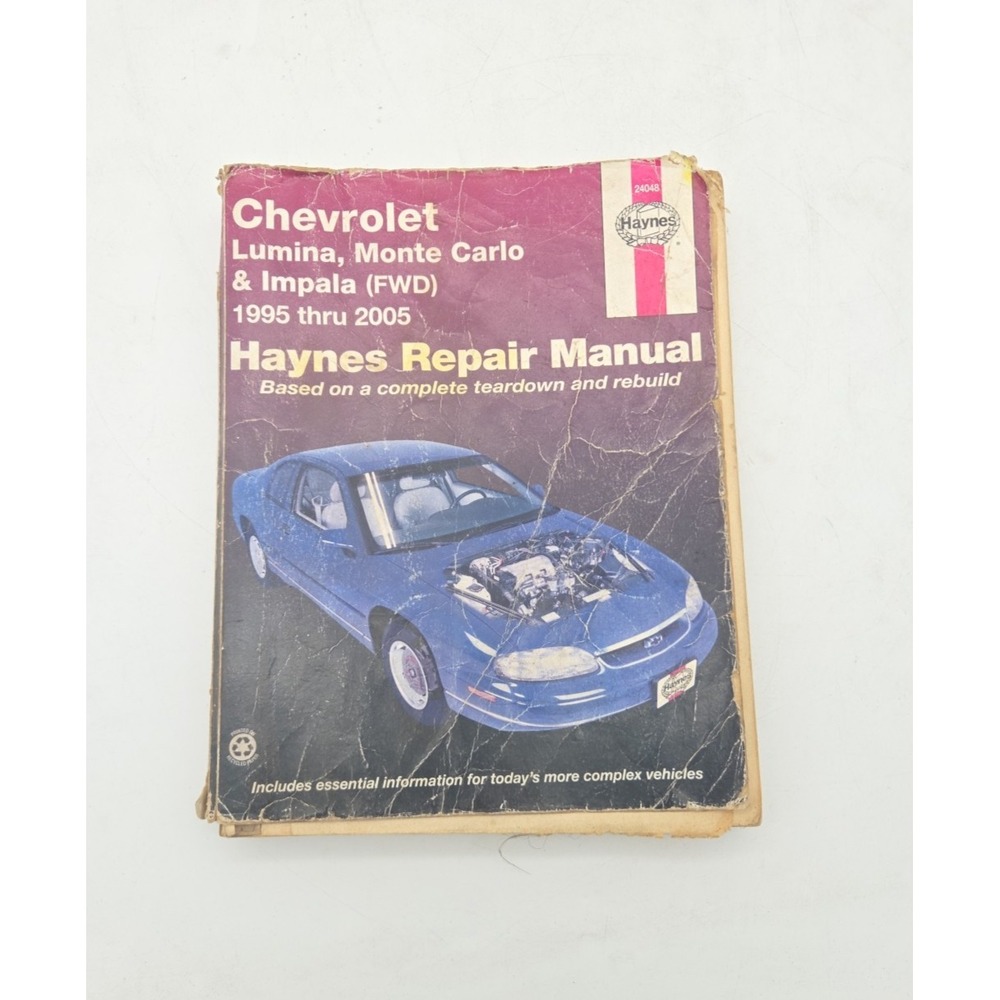 24048 Haynes Repair Manual Chevrolet Monte Carlo, Lumina, Impala FWD 1995-2005